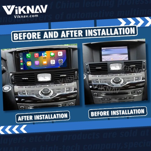 Viknav Car Radio For Infiniti Q70L 2013-2017 Car Stereo Autoradio GPS Navigation Multimedia DVD Player(128GB)