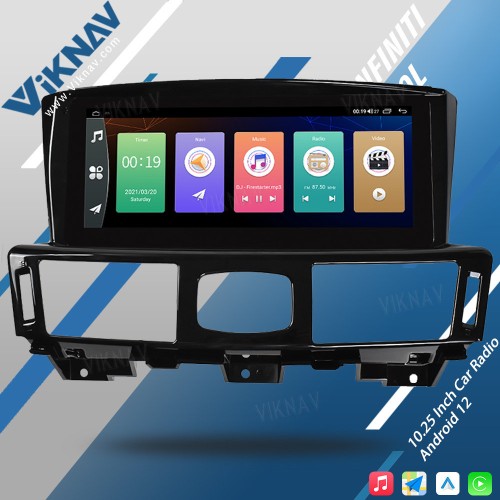 Viknav Car Radio For Infiniti Q70L 2013-2017 Car Stereo Autoradio GPS Navigation Multimedia DVD Player(128GB)