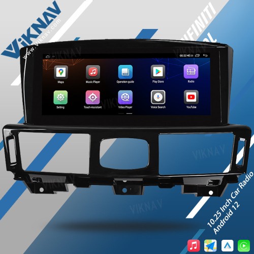 Viknav Car Radio For Infiniti Q70L 2013-2017 Car Stereo Autoradio GPS Navigation Multimedia DVD Player(128GB)