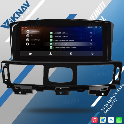 Viknav Car Radio For Infiniti Q70L 2013-2017 Car Stereo Autoradio GPS Navigation Multimedia DVD Player(128GB)
