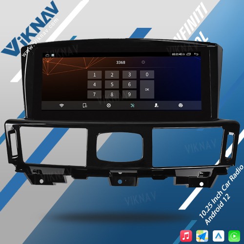 Viknav Car Radio For Infiniti Q70L 2013-2017 Car Stereo Autoradio GPS Navigation Multimedia DVD Player(128GB)