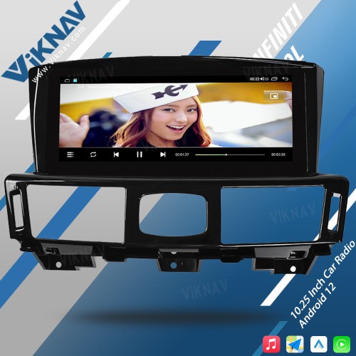 Viknav Car Radio For Infiniti Q70L 2013-2017 Car Stereo Autoradio GPS Navigation Multimedia DVD Player(128GB)