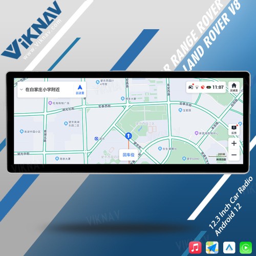 Viknav 12.3 Inch Android Car Radio For Land Rover Range Rover V8 2002-2012 Multimedia Player Auto Stereo GPS Navigation Carplay Head Unit(128GB+AC)