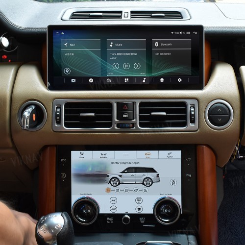 Viknav 12.3 Inch Android Car Radio For Land Rover Range Rover V8 2002-2012 Multimedia Player Auto Stereo GPS Navigation Carplay Head Unit(128GB+AC)