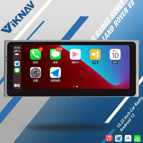 Viknav 10.25 Inch Android Car Radio For Land Rover Range Rover V8 2002-2012 Multimedia Player Auto Stereo GPS Navigation Carplay Head Unit