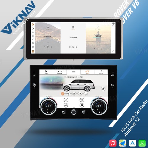 Viknav 10.25 Inch Android Car Radio For Land Rover Range Rover V8 2002-2012 Multimedia Player Auto Stereo GPS Navigation Carplay Head Unit