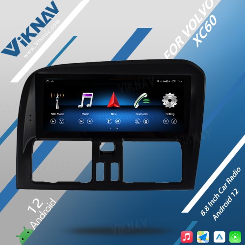 VIKNAV For Volvo XC60 2009-2017 RHD Car Radio Android Auto Audio Multimedia Player GPS Navigation Tape Recorder 2 Din Autoradio HD Screen(64GB)