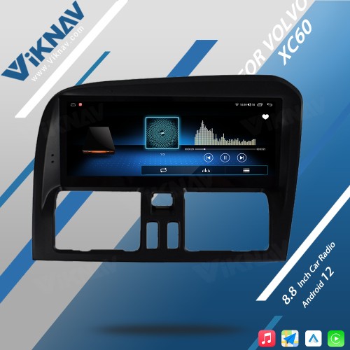 VIKNAV For Volvo XC60 2009-2017 RHD Car Radio Android Auto Audio Multimedia Player GPS Navigation Tape Recorder 2 Din Autoradio HD Screen(64GB)