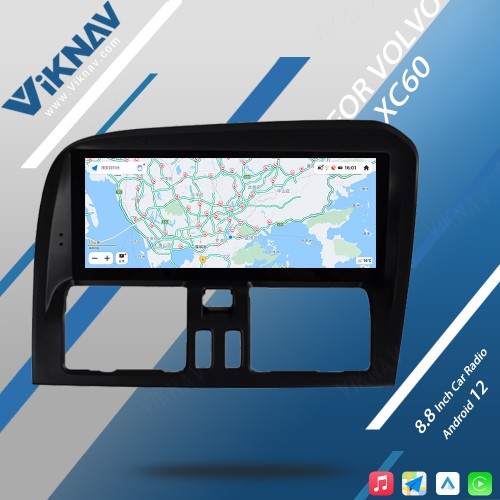 VIKNAV For Volvo XC60 2009-2017 RHD Car Radio Android Auto Audio Multimedia Player GPS Navigation Tape Recorder 2 Din Autoradio HD Screen(64GB)
