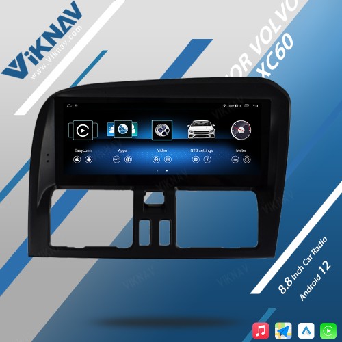 VIKNAV For Volvo XC60 2009-2017 RHD Car Radio Android Auto Audio Multimedia Player GPS Navigation Tape Recorder 2 Din Autoradio HD Screen(64GB)