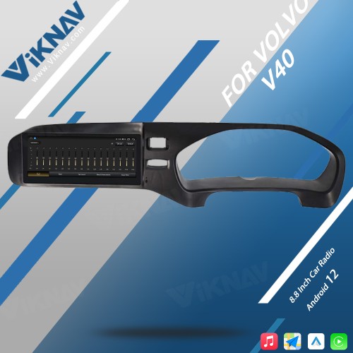 Viknav Android Car GPS Navigation For Volvo v40 2011-2019 RHD LCD Touch Screen wireless Carplay 8.8inch Car Radio Video Player Head Unit(64GB)
