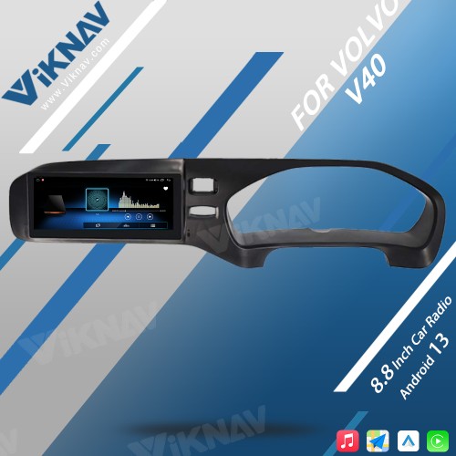 Viknav Android Car GPS Navigation For Volvo v40 2011-2019 RHD LCD Touch Screen wireless Carplay 8.8inch Car Radio Video Player Head Unit(64GB)