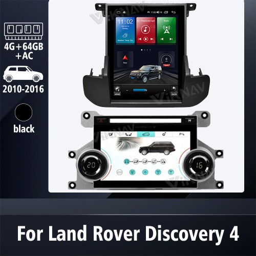 Viknav Android Car Radio And AC Panel For Land Rover Discovery 4 LR4 L319 2010-2016 GPS Multimedia Player Stereo Upgrade Replacement(64GB+AC)