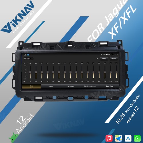 Viknav Car Radio 10.25 inch GPS Navigation For Jaguar XF XFL 2016-2019 Multimedia Player Auto Stereo(128GB)