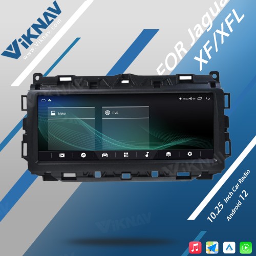 Viknav Car Radio 10.25 inch GPS Navigation For Jaguar XF XFL 2016-2019 Multimedia Player Auto Stereo(128GB)