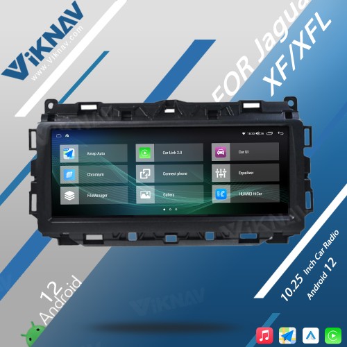Viknav Car Radio 10.25 inch GPS Navigation For Jaguar XF XFL 2016-2019 Multimedia Player Auto Stereo(128GB)