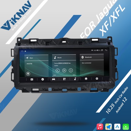 Viknav Car Radio 10.25 inch GPS Navigation For Jaguar XF XFL 2016-2019 Multimedia Player Auto Stereo(128GB)