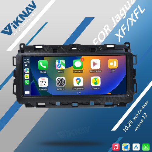 Viknav Car Radio 10.25 inch GPS Navigation For Jaguar XF XFL 2016-2019 Multimedia Player Auto Stereo(128GB)