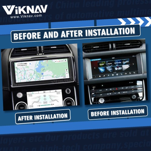 Viknav Car Radio 10.25 inch GPS Navigation For Jaguar XF XFL 2016-2019 Multimedia Player Auto Stereo(128GB)