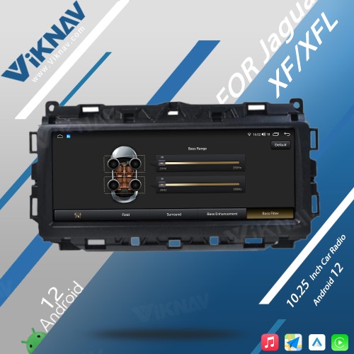 Viknav Car Radio 10.25 inch GPS Navigation For Jaguar XF XFL 2016-2019 Multimedia Player Auto Stereo(128GB)