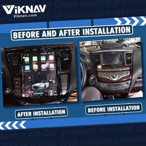 Viknav 12.1 Inch Car Multimedia Stereo Radio For Infiniti QX60 JX35 2012-2019 Android DVD Player GPS Navigation Head Unit(128GB)