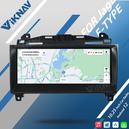 Viknav Android Head Unit Car Radio For Jaguar F-TYPE Roadster 2013-2015 Original Car Functions Display Touch LCD Screenn(128GB)