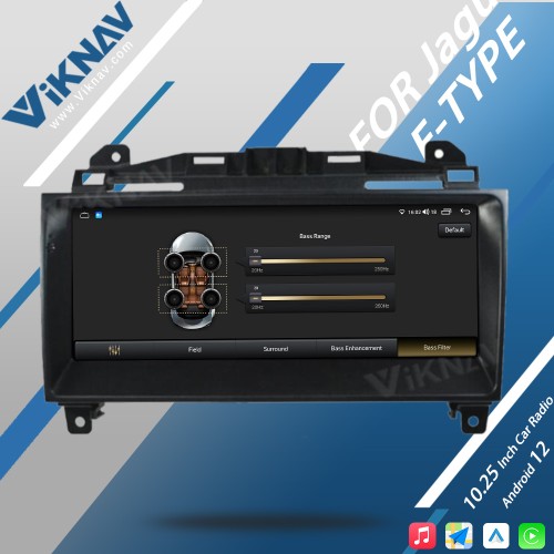 Viknav Android Head Unit Car Radio For Jaguar F-TYPE Roadster 2013-2015 Original Car Functions Display Touch LCD Screen(64GB)