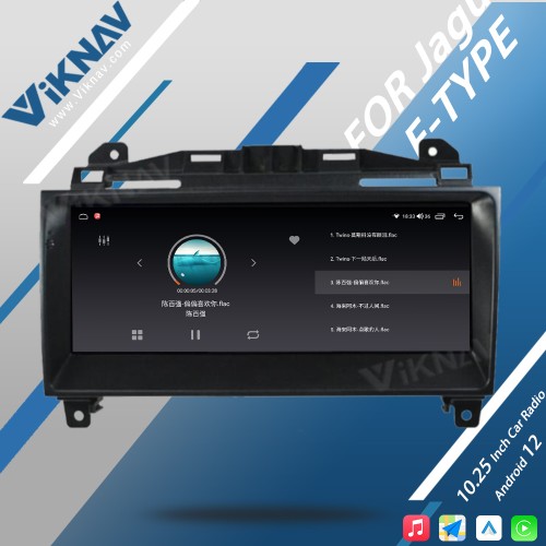 Viknav Android Head Unit Car Radio For Jaguar F-TYPE Roadster 2013-2015 Original Car Functions Display Touch LCD Screenn(128GB)
