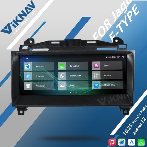 Viknav Android Head Unit Car Radio For Jaguar F-TYPE Roadster 2013-2015 Original Car Functions Display Touch LCD Screenn(128GB)
