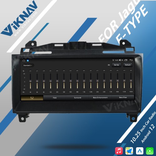 Viknav Android Head Unit Car Radio For Jaguar F-TYPE Roadster 2013-2015 Original Car Functions Display Touch LCD Screenn(128GB)