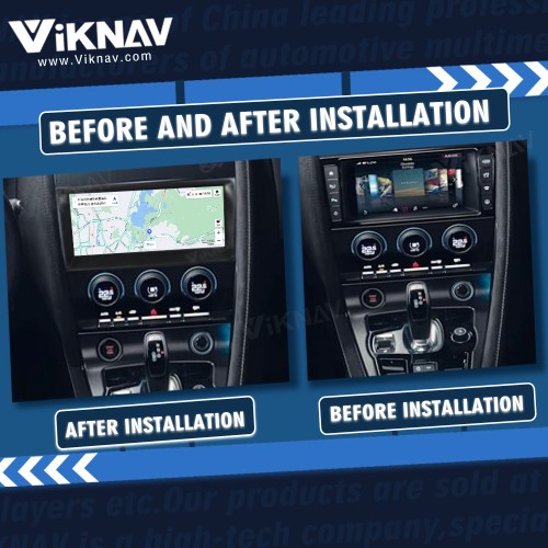 Viknav Android Head Unit Car Radio For Jaguar F-TYPE Roadster 2013-2015 Original Car Functions Display Touch LCD Screenn(128GB)