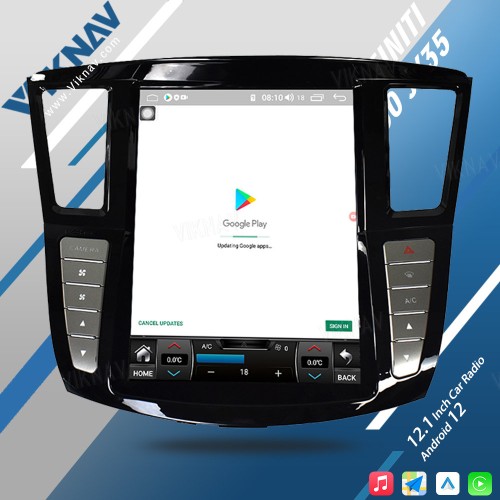 Viknav 12.1 Inch Car Multimedia Stereo Radio For Infiniti QX60 JX35 2012-2019 Android DVD Player GPS Navigation Head Unit(128GB)