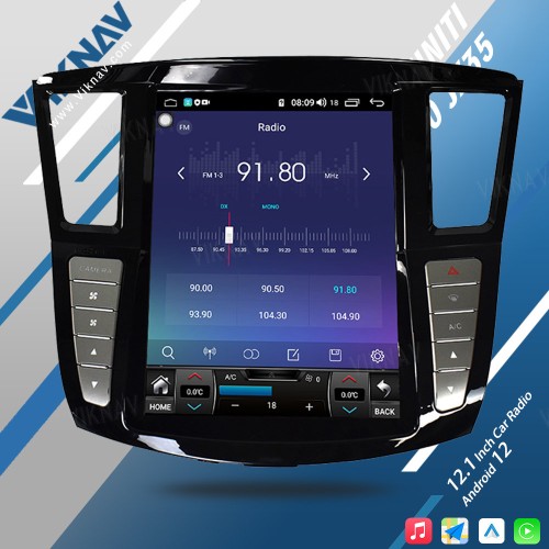 Viknav 12.1 Inch Car Multimedia Stereo Radio For Infiniti QX60 JX35 2012-2019 Android DVD Player GPS Navigation Head Unit(64GB)