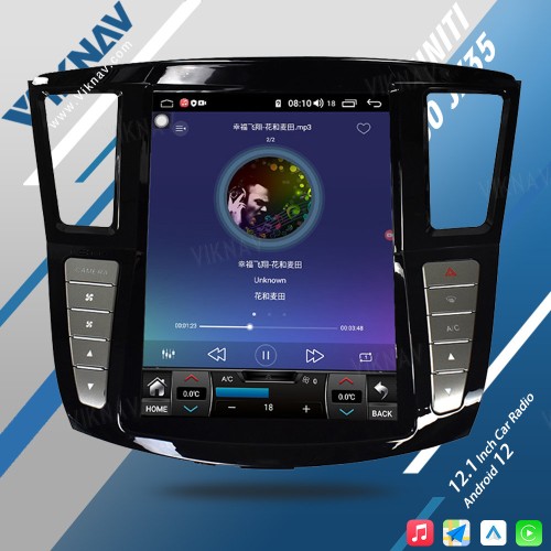 Viknav 12.1 Inch Car Multimedia Stereo Radio For Infiniti QX60 JX35 2012-2019 Android DVD Player GPS Navigation Head Unit(64GB)
