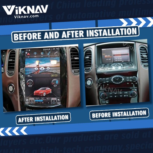 Viknav 12.1 Inch Car Stereo Autoradio For Infiniti QX50 EX25 2013-2020 Multimedia DVD Player GPS Navigation Head Unit(128GB)