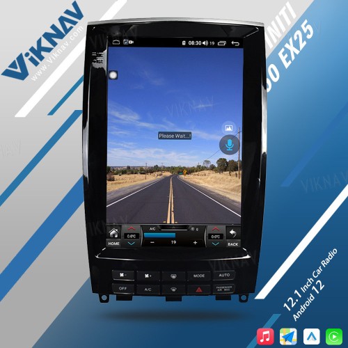 Viknav 12.1 Inch Car Stereo Autoradio For Infiniti QX50 EX25 2013-2020 Multimedia DVD Player GPS Navigation Head Unit(128GB)