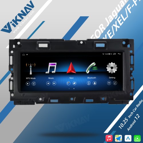 Viknav Android Car Radio 10.25 inch For Jaguar XE/XEL/F-PACE 2016-2019 Wirless CarPlayer GPS Navigation Head Unit (128GB)