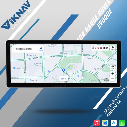 Viknav 12.3 Inch Touch Screen Car Radio For Land Range Rover  Evoque 2012-2018 GPS Navigation Carplay Android 12 Head Unit (128GB)
