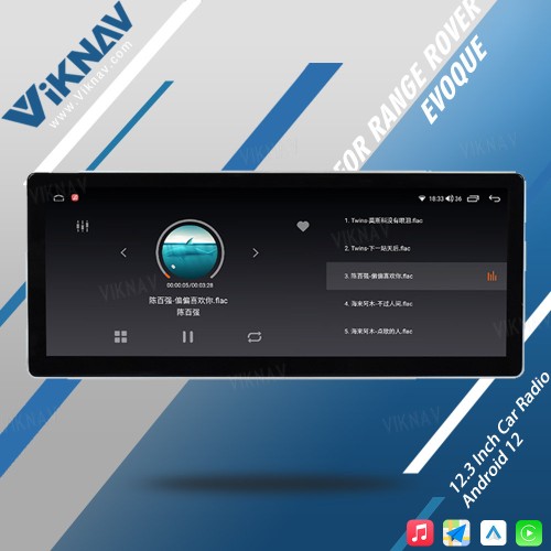Viknav 12.3 Inch Touch Screen Car Radio For Land Range Rover  Evoque 2012-2018 GPS Navigation Carplay Android 12 Head Unit (128GB)