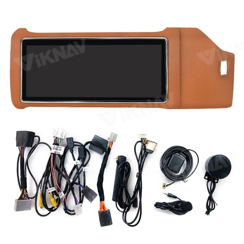 Viknav 12.3 Inch Touch Screen Car Radio For Land Rover Range Rover Vogue L405 2013-2017 Right Hand Driving Multimedia Player GPS Navigation Head Unit（Brown 128GB）