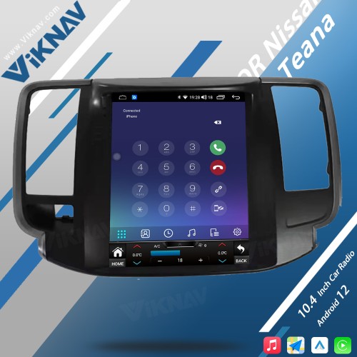 Viknav Android Screen Car Radio 10.4 inch For Nissan Teana 2008-2012 Auto Stereo Receiver Multimedia Player GPS Tape Recorder(128GB)