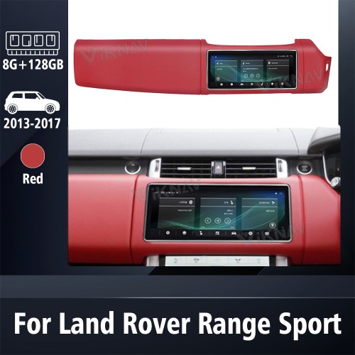Viknav 12.3 Inch Touch Screen Car Radio For Rover Range Rover Sport L494 2013-2017 Right Hand Driving Multimedia Player GPS Navigation Head Unit（Red 128GB）