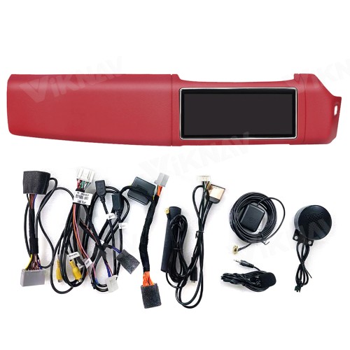 Viknav 12.3 Inch Touch Screen Car Radio For Rover Range Rover Sport L494 2013-2017 Right Hand Driving Multimedia Player GPS Navigation Head Unit（Red 128GB）