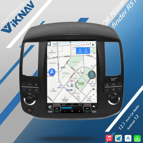 Viknav For Nissan Pathfinder R51 2006-2011 Android Car Radio 12.1 inch GPS Navigation with screen Car Audio Stereo Head multimedia player(64GB)