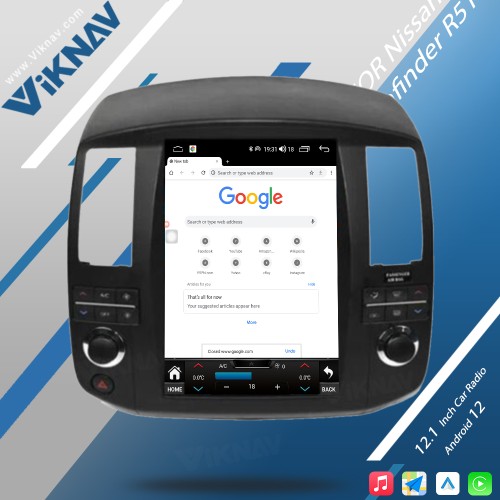 Viknav For Nissan Pathfinder R51 2006-2011 Android Car Radio 12.1 inch GPS Navigation with screen Car Audio Stereo Head multimedia player(64GB)