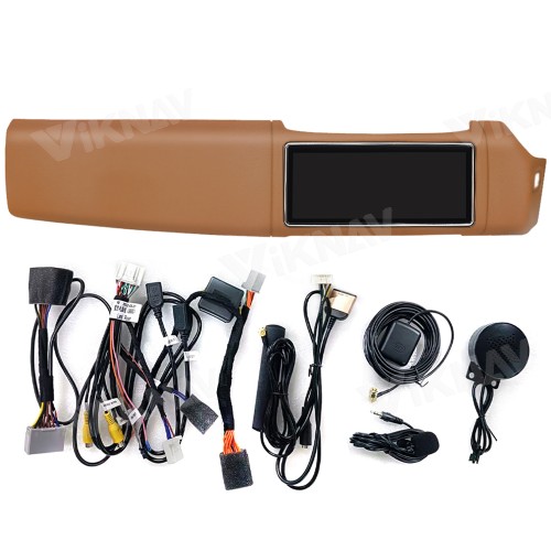 Viknav 12.3 Inch Touch Screen Car Radio For Rover Range Rover Sport L494 2013-2017 Right Hand Driving Multimedia Player GPS Navigation Head Unit（Brown 128GB）