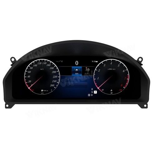 Viknav 12.3 Inch Digital Cluster Car Speedometer For Mercedes Benz E-Class W207 2010-2015 Linux System Car Instrument Cluster Screen Instrument Replacement (NTG4.0/4.5)