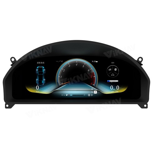 Viknav 12.3 Inch Digital Cluster Car Speedometer For Mercedes Benz E-Class W207 2010-2015 Linux System Car Instrument Cluster Screen Instrument Replacement (NTG4.0/4.5)