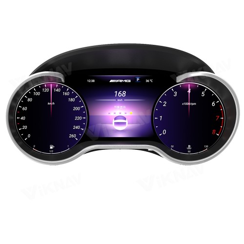 Viknav Digital Cluster Car Speedometer For Mercedes Benz R500 GL450 2005-2010 Linux System Car Instrument Cluster Screen Instrument Replacement