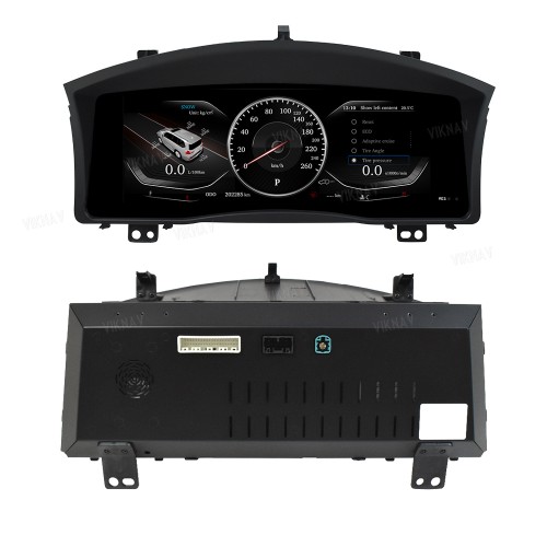 Viknav 12.3 Inch LCD Digital Cluster For Lexus LX570 2007-2017 Dashboard Panel Virtual Instrument CockPit Speed Meter HD Screen
